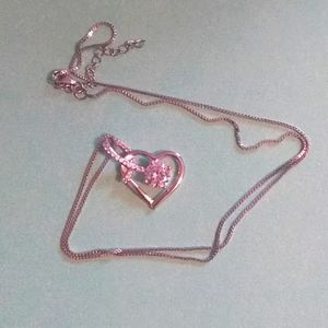 Heart shaped necklace with infinity symbol